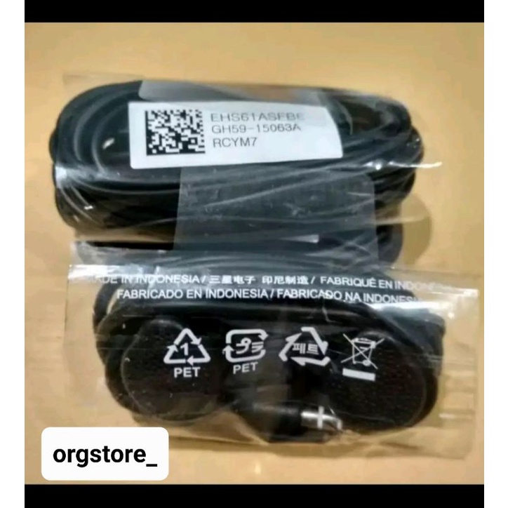 Handsfree / Earphone SAMSUNG Original cabutan warna HITAM