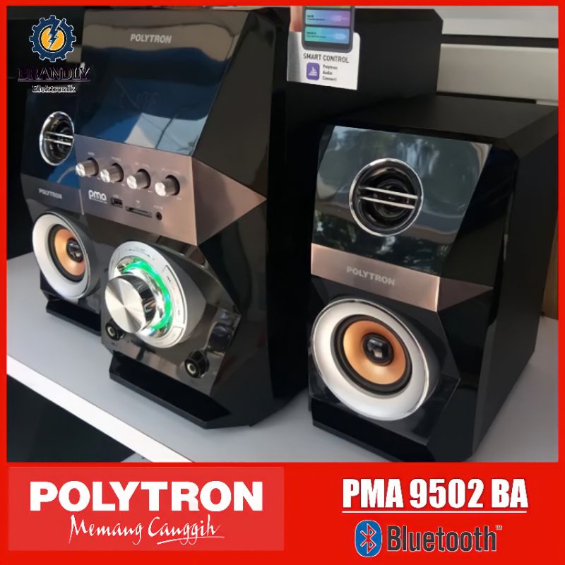 SPEAKER SALON BLUETOOTH PORTABLE POLYTRON PMA 9502 | MULTIMEDIA AUDIO PLAYER BT-SPEAKER
