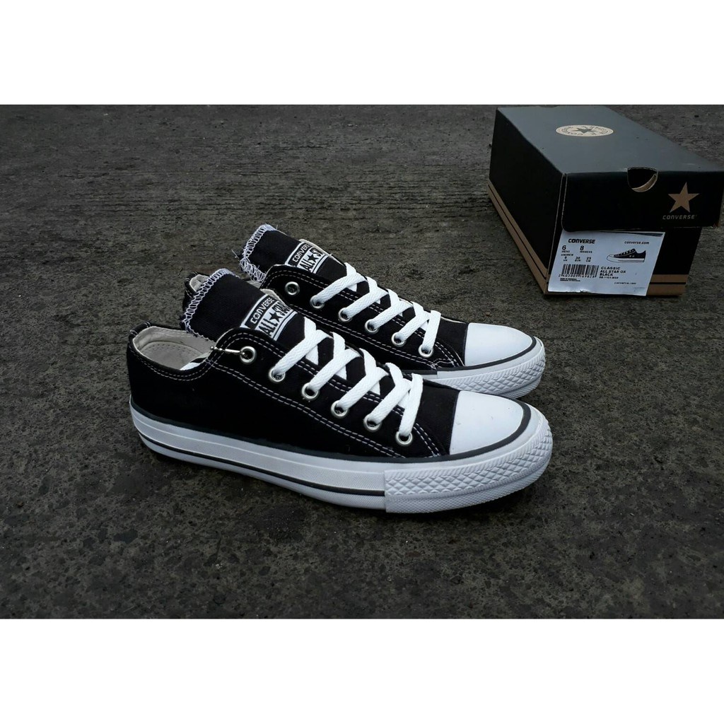 Promo Sepatu Converse019 All Star Termurah Kets Pria Wanita Sneakers Casual / Sekolah Warna Hitam Sepatu Kerja + box Terbaru 2021