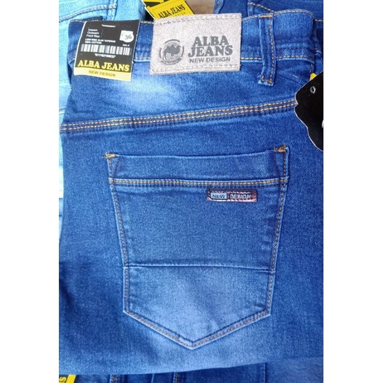 ALBA JEANS HIGH QUALITY CELANA PANJANG PRIA CELANA JEANS PANJANG PRIA