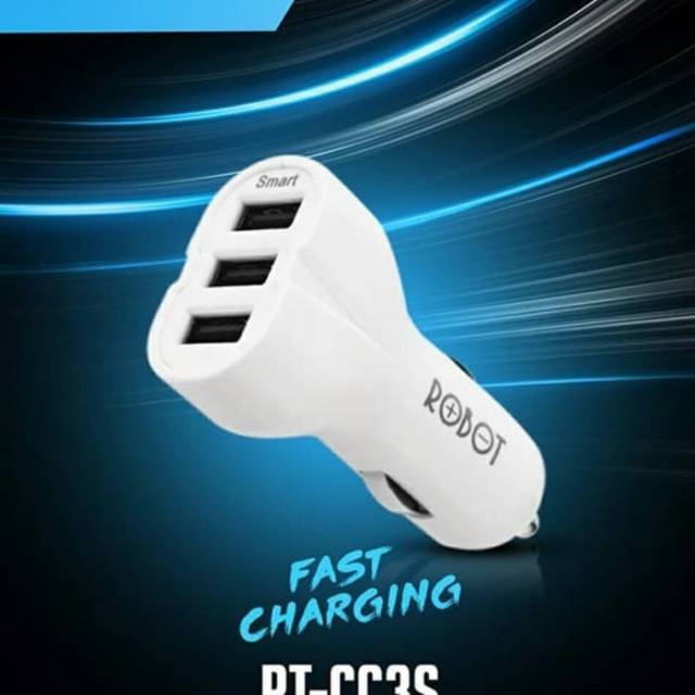 Charger ROBOT RT-CC3S fast CHARGING 3usb 3 port