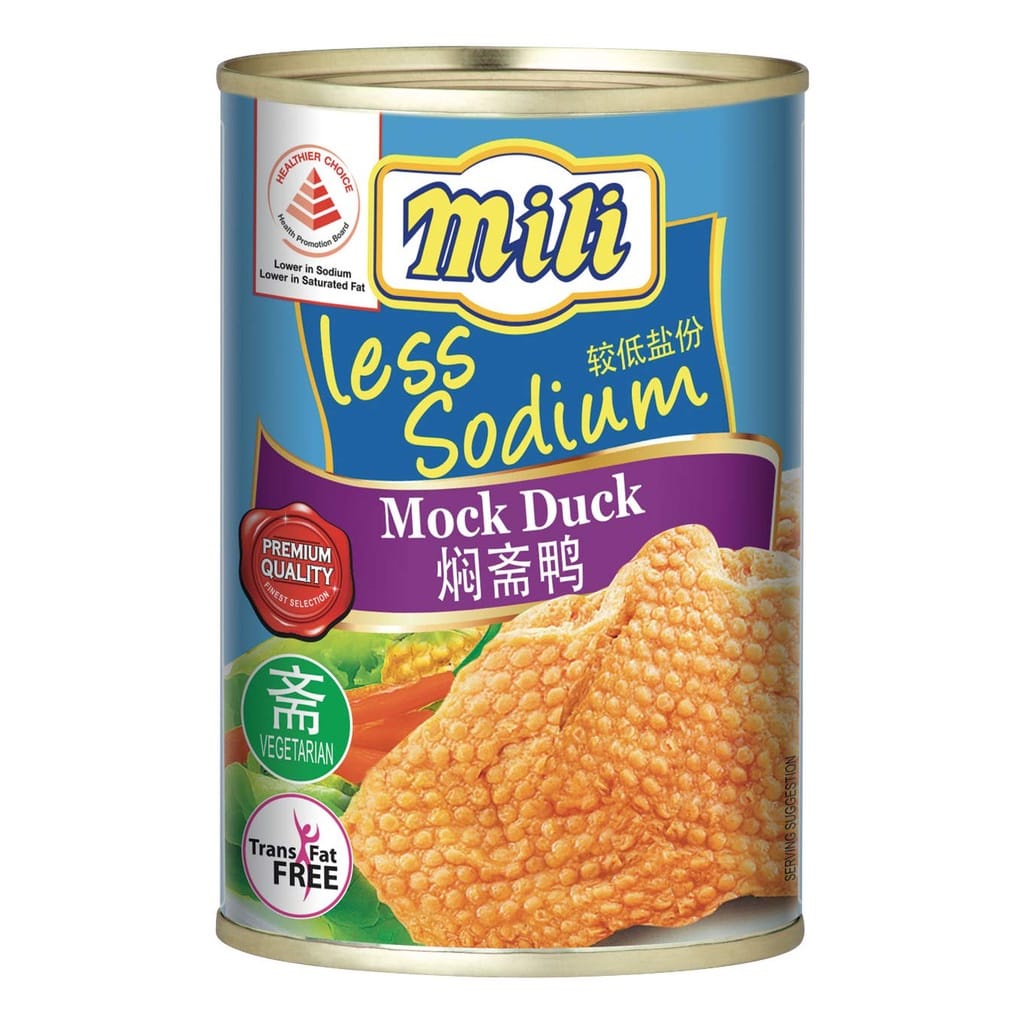 

Mock Duck MILI Vegetarian 280 gr / Daging Bebek Dalam Kaleng Vegetarian