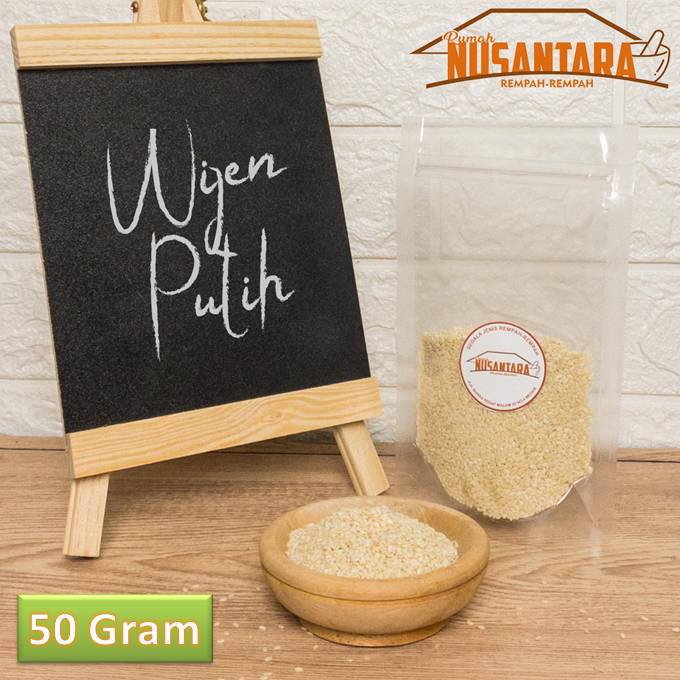 

Wijen Putih Premium Quality White Sesame Seed Kualitas Terbaik 50gr
