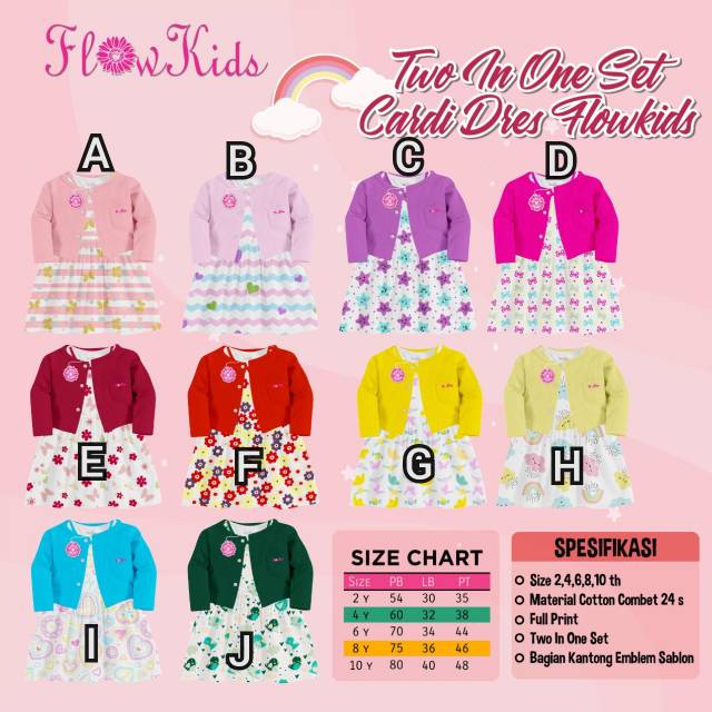 FLOWKIDS CARDI / SET DRESS CARDI FLOWKIDS VOL 2 / DRESS CARDI BY FLOWKIDS