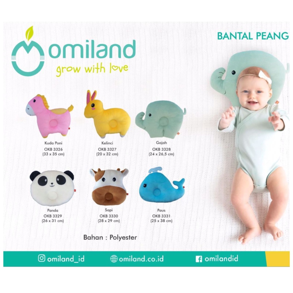 Omiland Bantal Peang Karakter