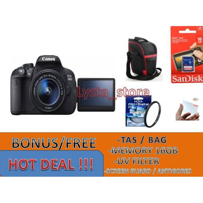 CANON EOS 700D KIT 18-55MM / CANON 700D / EOS 700D murah
