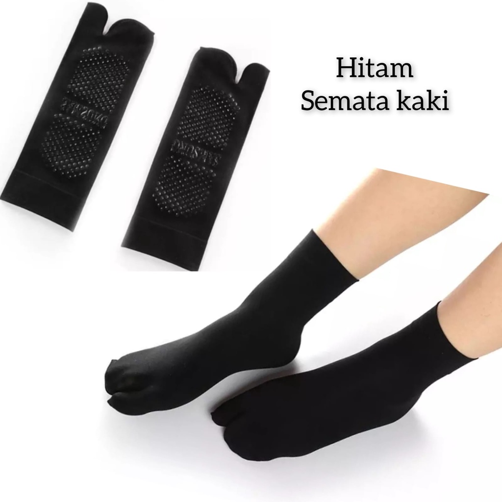 Kaos Kaki Samsung Anti Slip  Bahan Stocking Tebal  Kaus Kaki Wanita Jempol Samsung Anti Licin Panjang  Kaos Kaki 2 Jari Muslimah