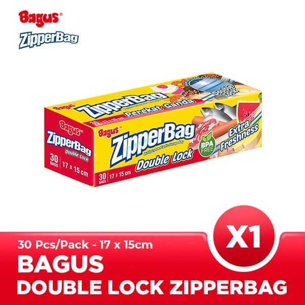 Bagus Zipperbag 30's - 17 cm x 15 cm W-21450