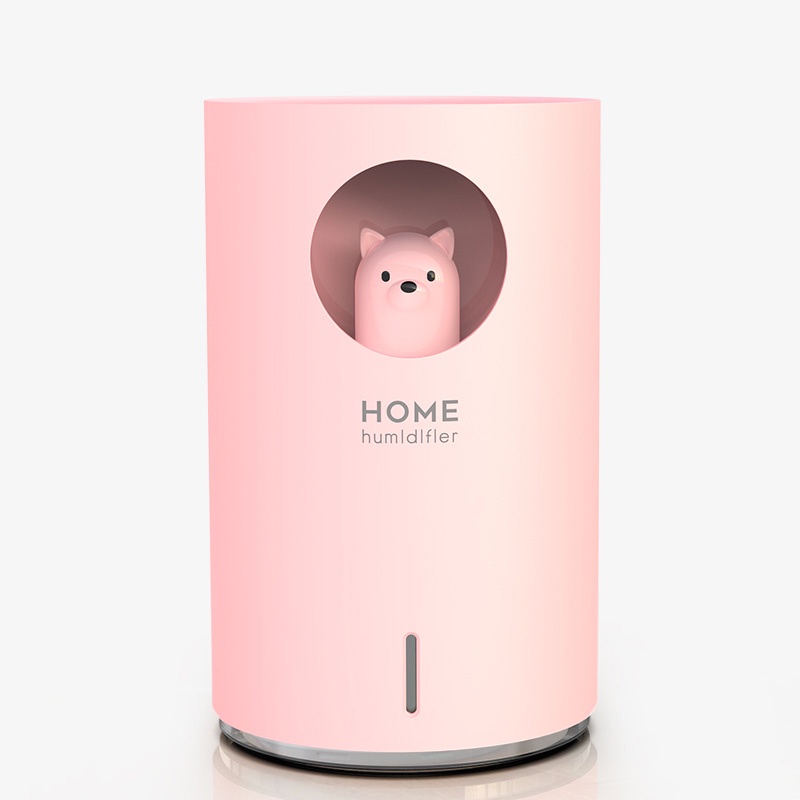 Baru K5 Aromaterapi Humidifier Mini Compact Mobil Desktop senyap Humidifier-3C97 700ml PINK cat