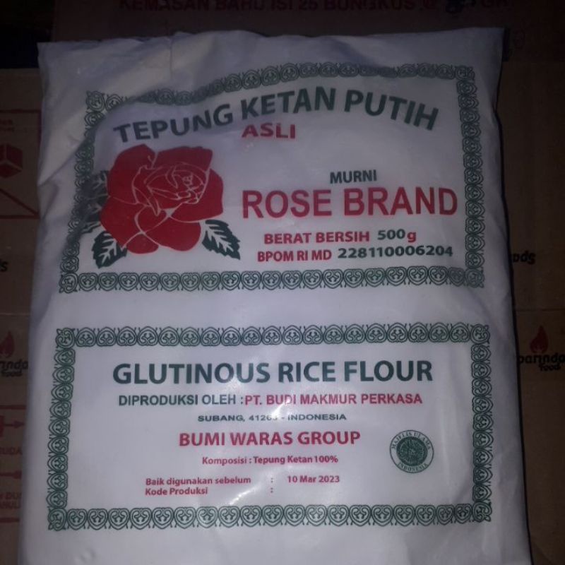 

Tepung Ketan Putih Rose Brand 500g