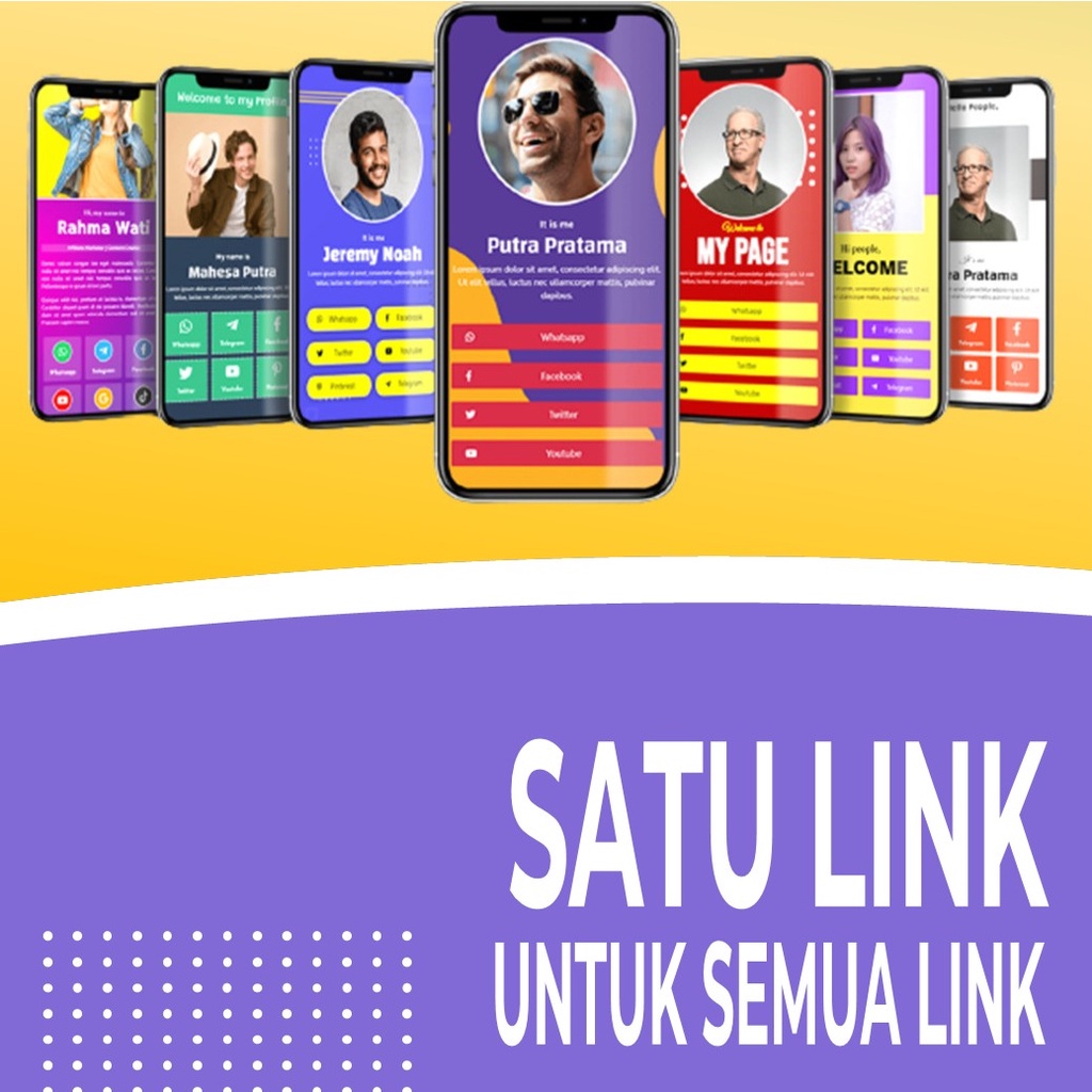 Biolink Kartu Nama Digital Kostum Domain