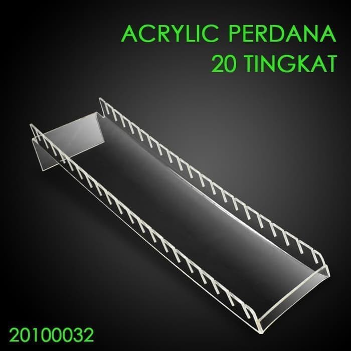 

Acrylic Perdana / tempat pajangan kartu 20 Tingkat/ akrilik voucer