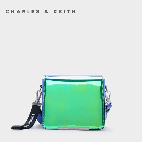 TAS SELEMPANG WANITA CHARLES & KEITH HAND BAG CNK-6006 BLUE ORIGINAL IMPORT BATAM TERMURAH