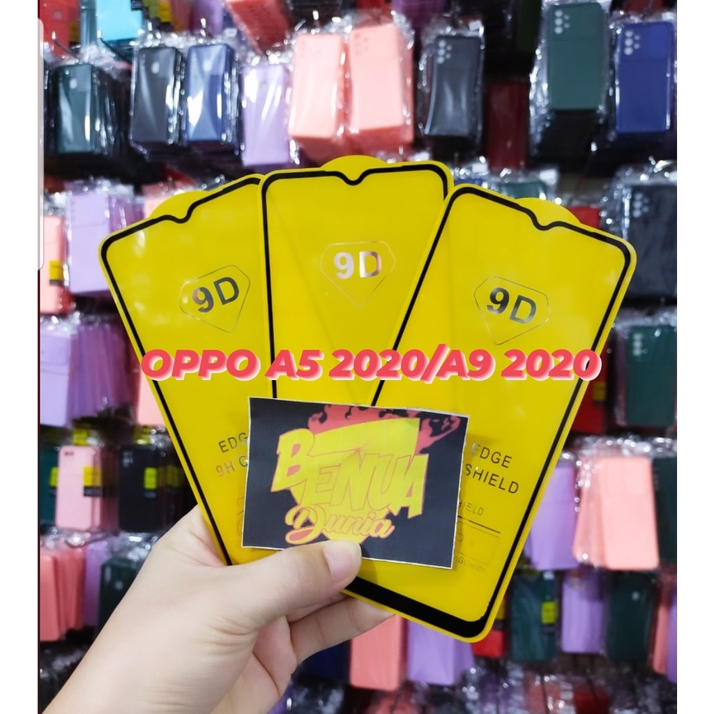 ANTI GORES KACA OPPO A5 2020/A9 2020 - TEMPERED GLASS FULL LEM 9D TEMPER GLASS A5 2020/A9 2020 - BD