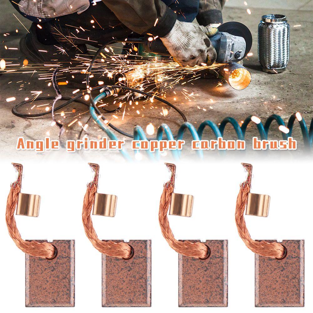 Solighter1 /2/4pcs Carbon Brushes Pengganti Aksesoris Makita 18V14.4V Copper Carbon Brushes