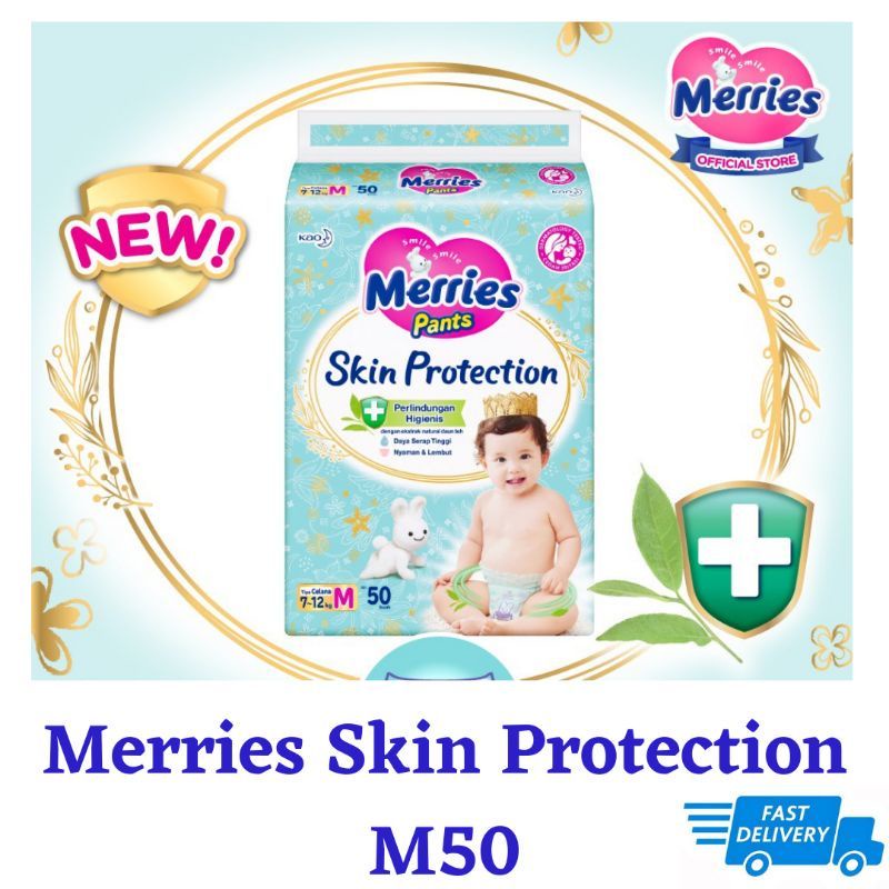 Merries Pants Skin Protection M50 L44 XL42