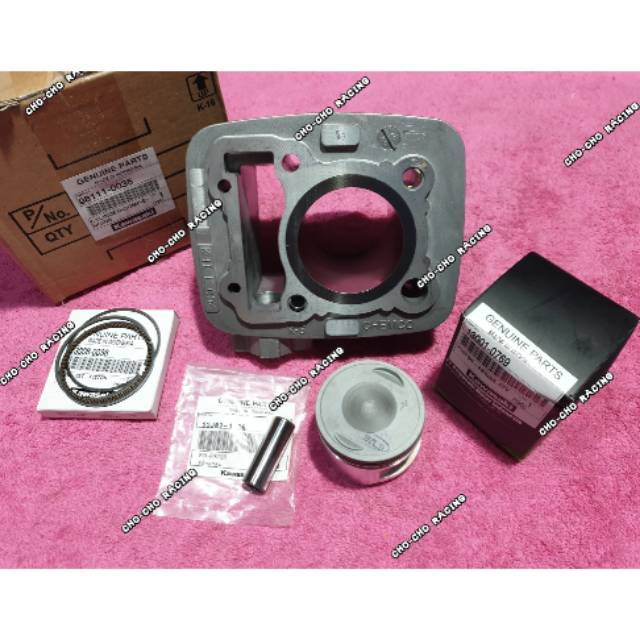 BLOK BORING SEHER PISTON STD STANDAR FULLSET KLX 150 L  BF DTRACKER ORIGINAL KAWASAKI