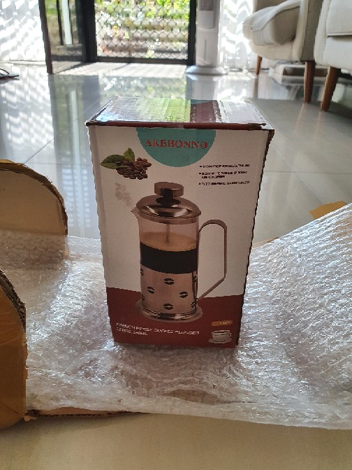 Akebonno French Press Coffee Maker 350ml (3 Cup) 342 / 532