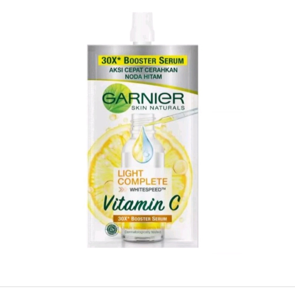 GARNIER Serum Sachet | Serum Sakura White Hyaluron 30X Booster  |  Bright Complete Vitamin C 7.5ML (ECER)