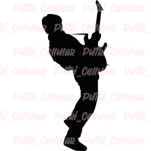 

Cutting stiker Gitaris Designs-CX13