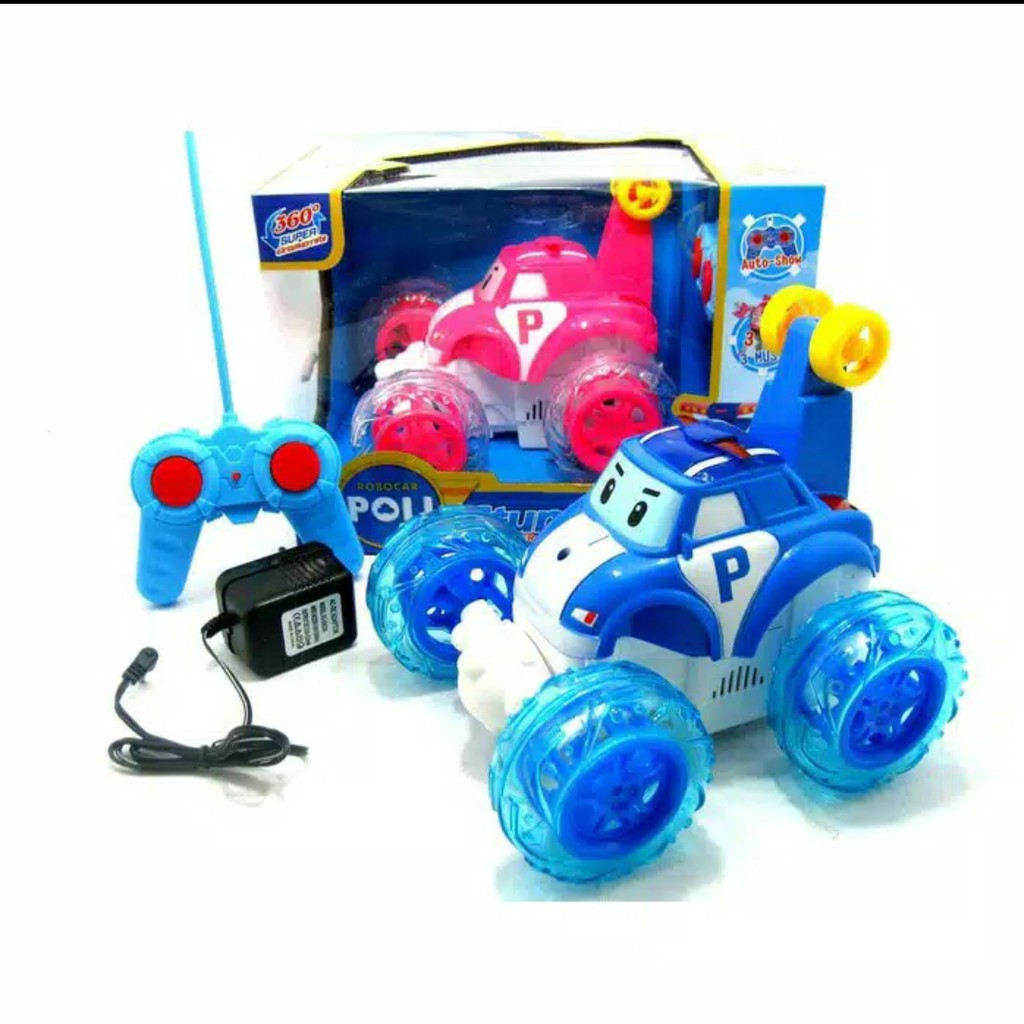 MOBIL REMOTE ROBOCAR POLI  MOBIL STUNT
