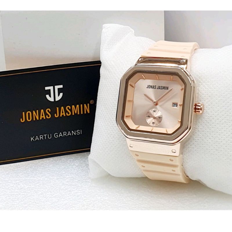 (Cod) Jam Tangan Wanita Analog Jonas Jasmin JJ2205 Rubber Original