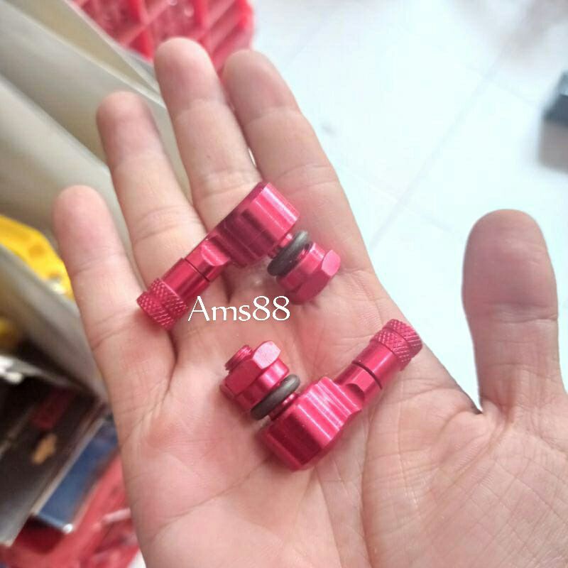 SEPASANG 2PCS PENTIL BAN TUBLES MOTOR MOBIL CNC UNIVERSAL