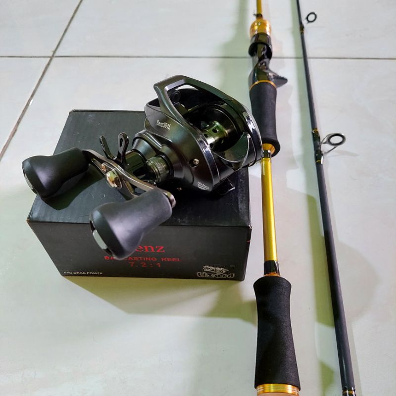 ALAT PANCING CASTING MEWAH MURAH/PANCING CASTING SEPASANG/JORAN BC CARBON/REEL BC LIZARD BENZ
