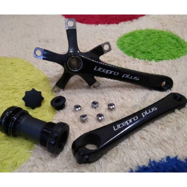 Crank Arm Set Litepro Plus Original Embos Hollowtech 2