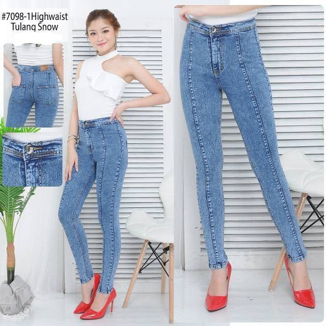 CELANA HIGHWAIST TULANG NOMOR 27-30 DAN JUMBO 31-34