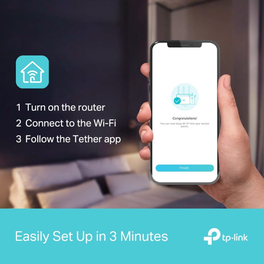 TP-Link Archer AX73 AX5400 Dual-Band Gigabit Wi-Fi 6 Router 2.4 - 5Ghz