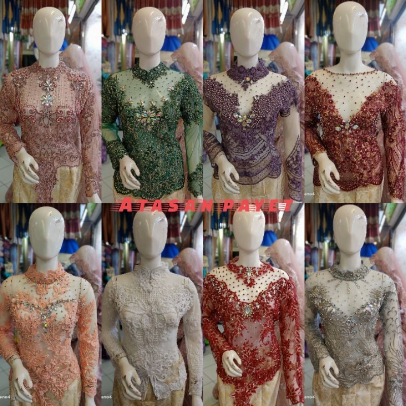 Kebaya store21/Atasan kebaya payet bunga 3d | atasan  | atasan kebaya mewah full payet tangan