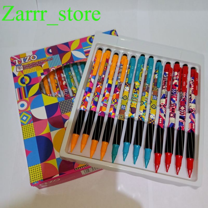 

24 PCS Pensil Mekanik Tizo Karakter Lucu 0.5 mm Pensil Mekani Fancy Karakter 0.5mm