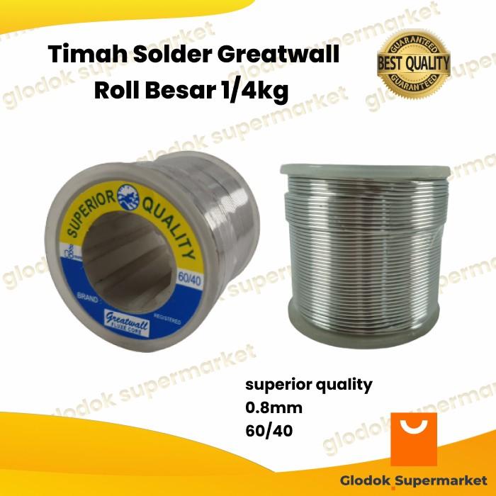 Timah Solder Timah Solder Wire Cap Greatwall 60% Roll 250 Gram