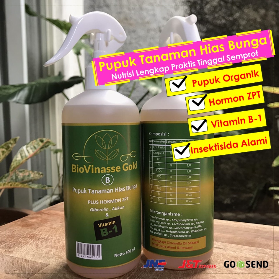 Pupuk Cair Probiotik Untuk Tanaman Hias Praktis Tinggal Semprot Tanaman Subur Daun Cerah Mengkilap