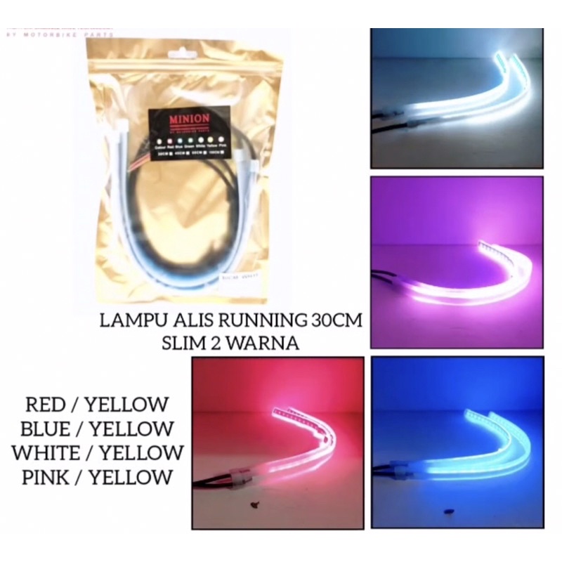 LAMPU ALIS RUNNING 30cm isi 2pc harga 2pc lampu alis 30 gerak running