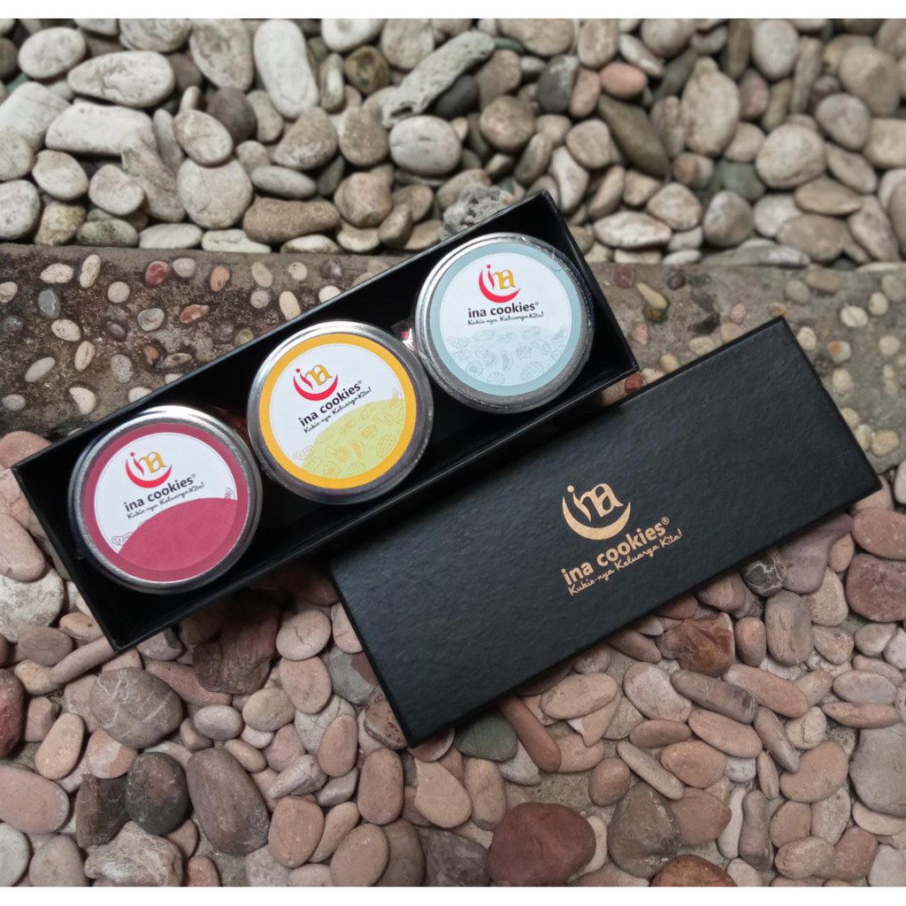 RAMADHAN/LEBARAN EKSKLUSIF PREMIUM HAMPERS/BINGKISAN/PARSEL/PAKET - ISI 3 JAR/TOPLES KACA - Ina Cook