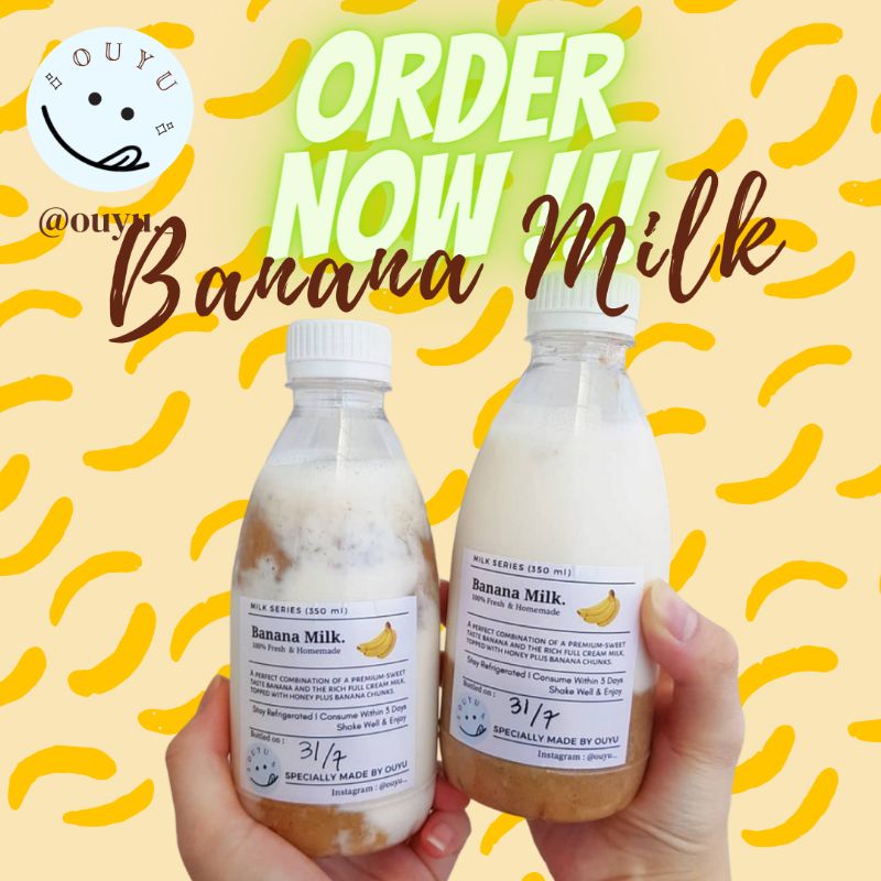 

Ouyu Korean Banana Milk || Korean Milk Series (Susu Pisang Korea)