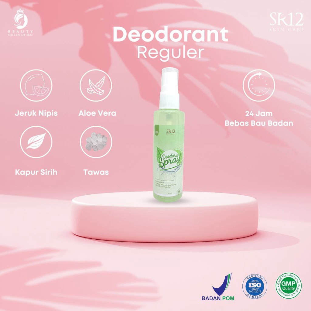 Deodorant Spray Antiperspirant Penghilang Bau Badan dan Keringat Tanpa  Alkohol Mencerahkan Ketiak Hitam