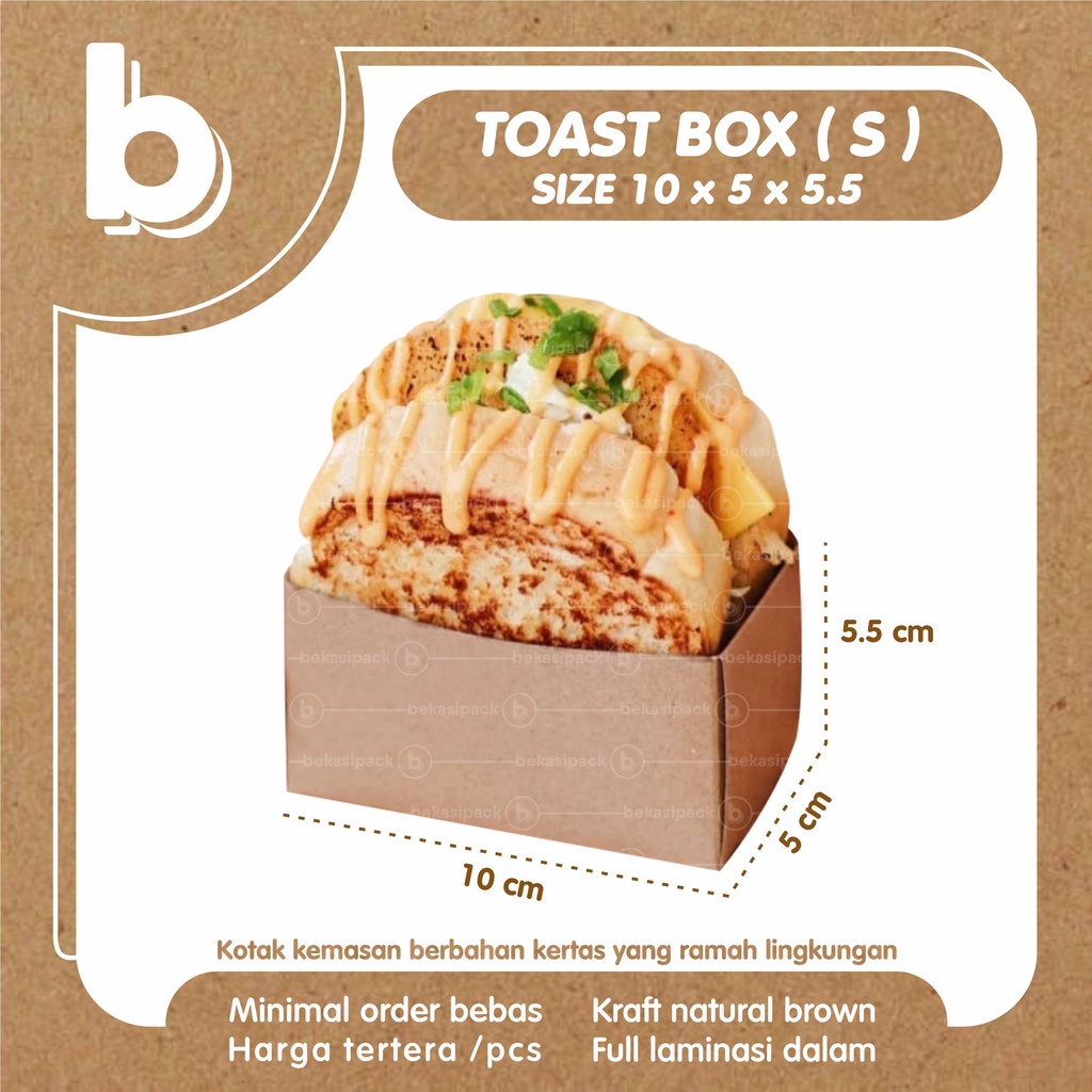 Toast Box Cromboloni S Kraft Foodgrade 10x5x5.5  TBS00240