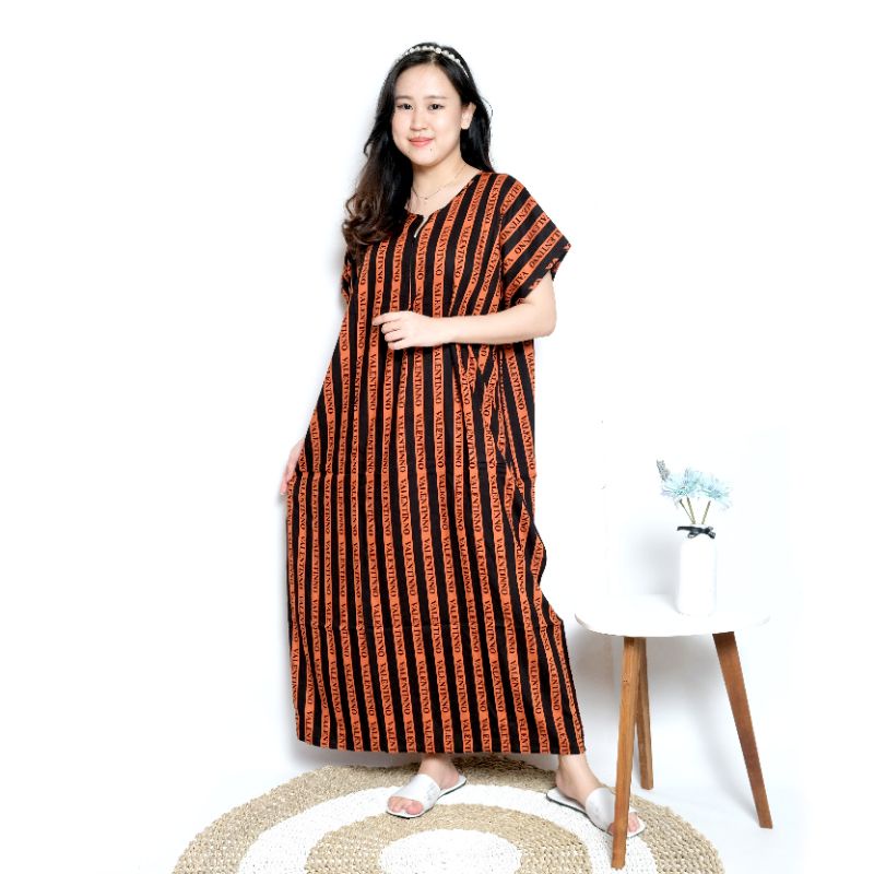 Daster busui bali habel rayon premium panjang semata kaki resleting-B32