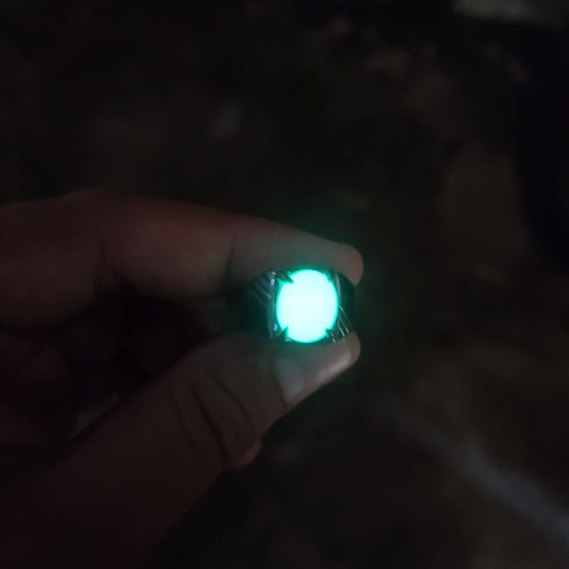 CINCIN BATU AKIK FOSFOR RING MONEL (N)