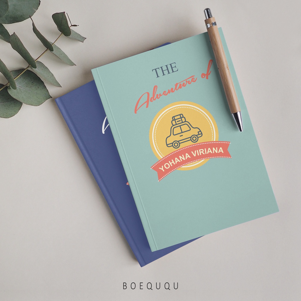

[Unique Icon Series] Notebook Custom Aestethic / Hardcover A5 A6 Isi 70 Weekly Monthly Planner 2024
