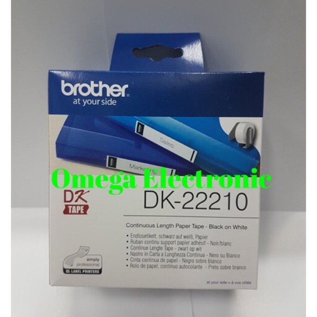 Brother Label Tape DK-22210 Continuous Length Paper Tape DK 22210