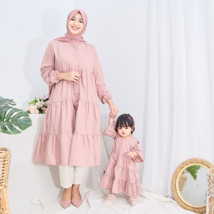 Muraaaahh.. tunik aishwa ibu dan anak / baju couple ibu dan anak / couple ibu anak tunik couple ibu 