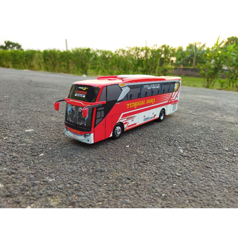 (Non Interior Custom Livery) Miniatur Bus Bis Skala 1:43 Diecast Bus Indonesia Jetbus SHD Spek Anak