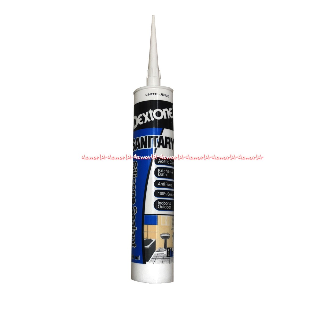 Dextone Sanitary 300ml Silicone Sealant Lem Untuk Sanitasi Dapur Toilet Kitchen Bath Aquarium Basah Lembab Anti Lumut Dex Tone Dekston Glue Indoor Outdoor