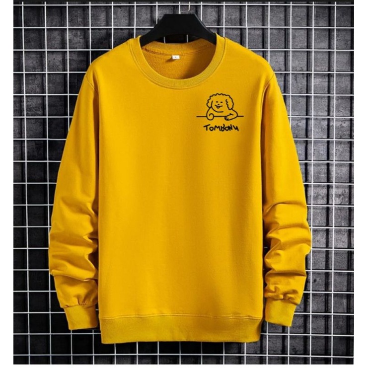 SWEATER UNISEX PRIA BAJU COWOK LENGAN PANJANG TOMBONY ATASAN SWITER DISTRO