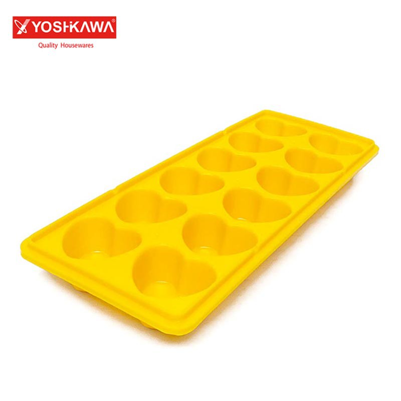 

YOSHIKAWA Cetakan Es 12 Slot Ice Cube Tray EVL-BE-3308 Orange