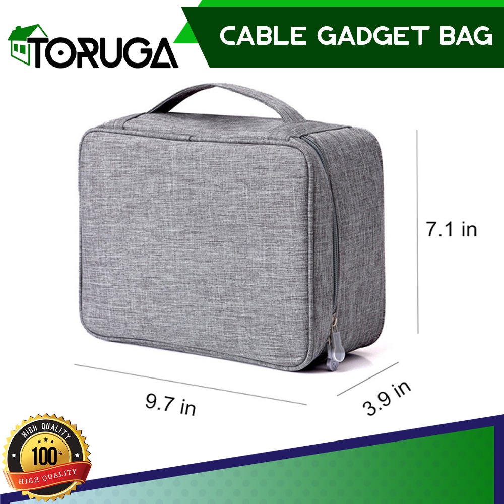 TRAVEL POUCH ORGANIZER CABLE GADGET BAG TAS KABEL CHARGER USB HP IPAD